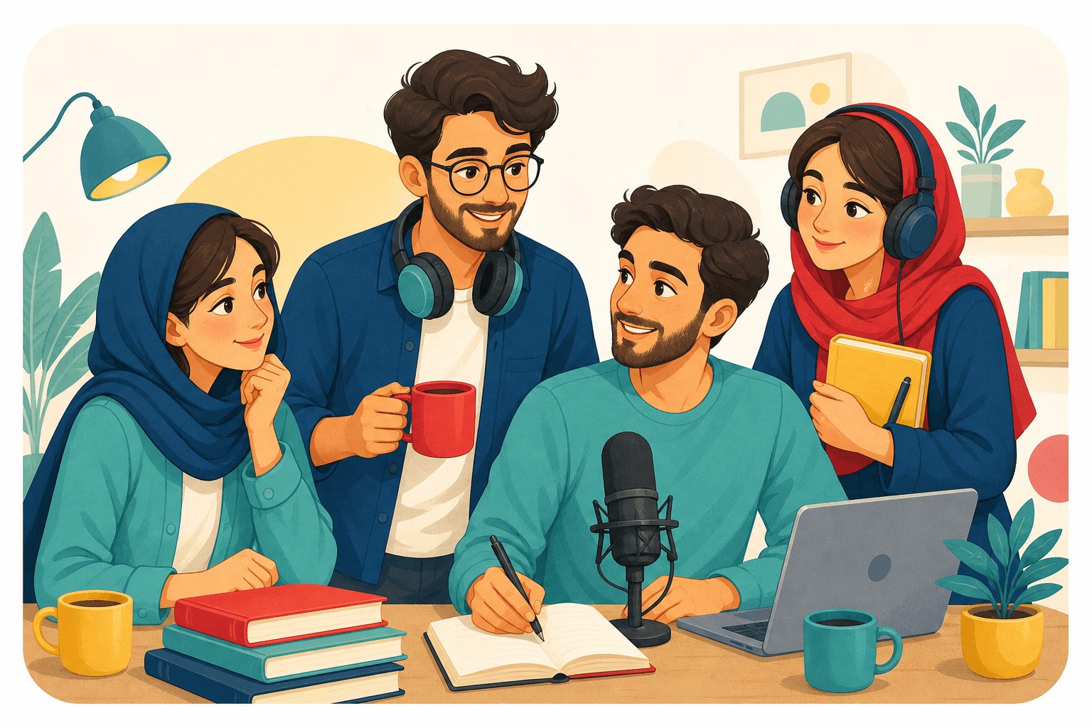 تیم کارتونی گوش بده