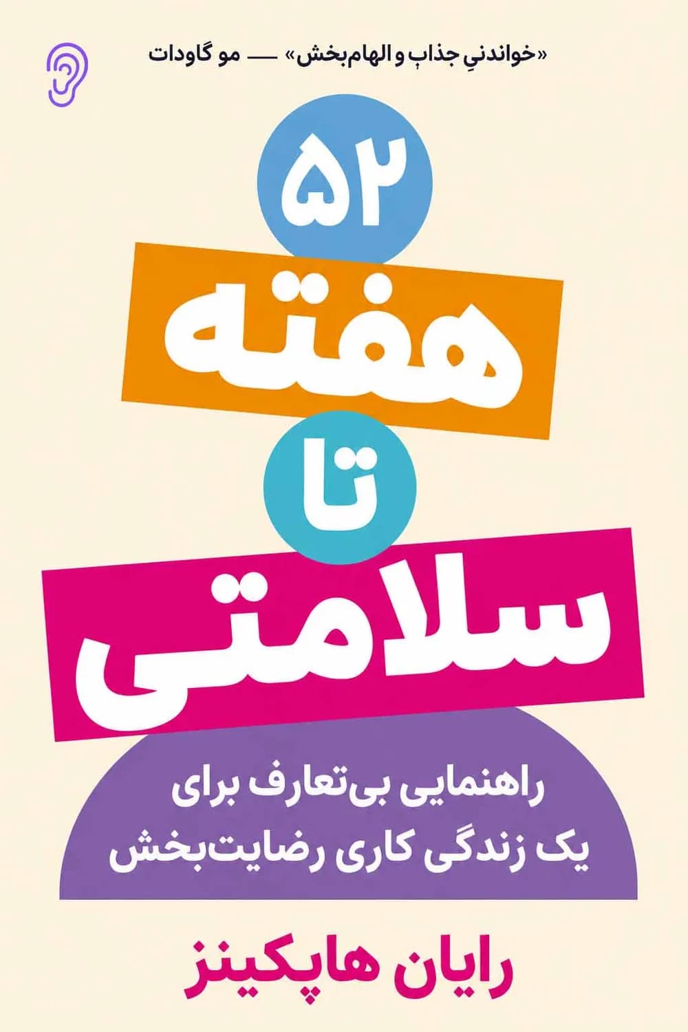 پوستر خلاصه کتاب ۵۲ هفته برای سلامتی اثر رایان هاپکینز – چکیده و خلاصه صوتی در گوش بده