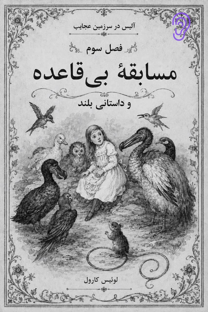 جلد کتاب آلیس در سرزمین عجایب؛ مسابقهٔ بی‌قاعده – چکیده و خلاصه صوتی در گوش بده